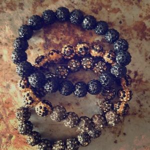 Leopard Gold and Black Bracelets